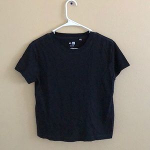 Soft Me to We Pacsun Black Tee Semi Cropped